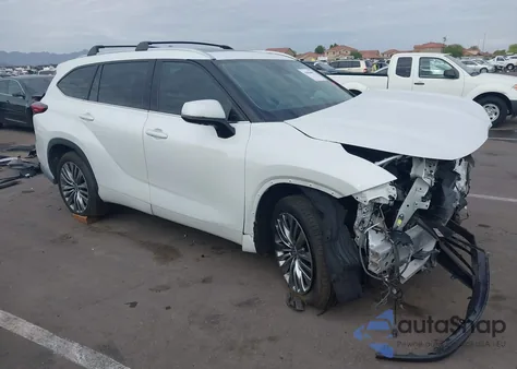 2022 Toyota Highlander Platinum from USA, damaged, VIN 5TDFZRAH3NS097885
